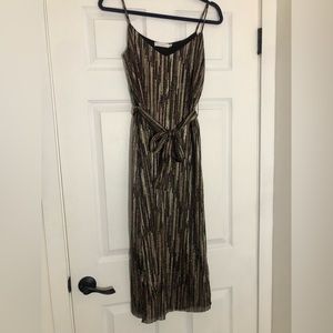 Lush Midi Dress Colorful Sequence